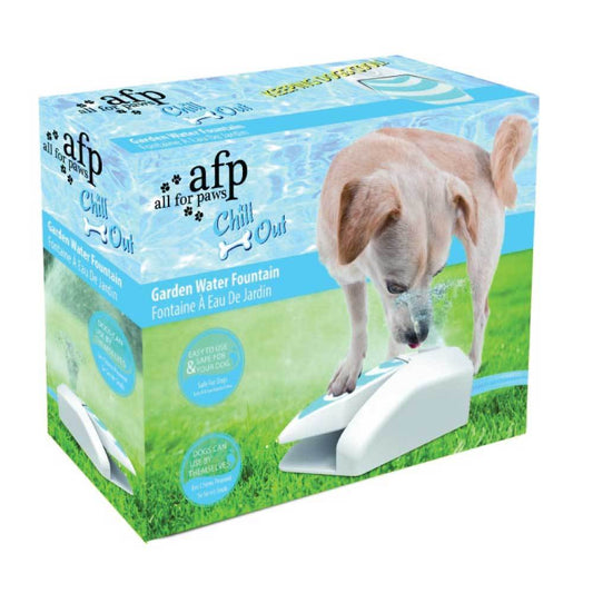 Dog Drinking Water Fountain - Outdoor Push On Pet Sprinkler