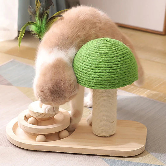 Cat Tree Scratching Post with Toy