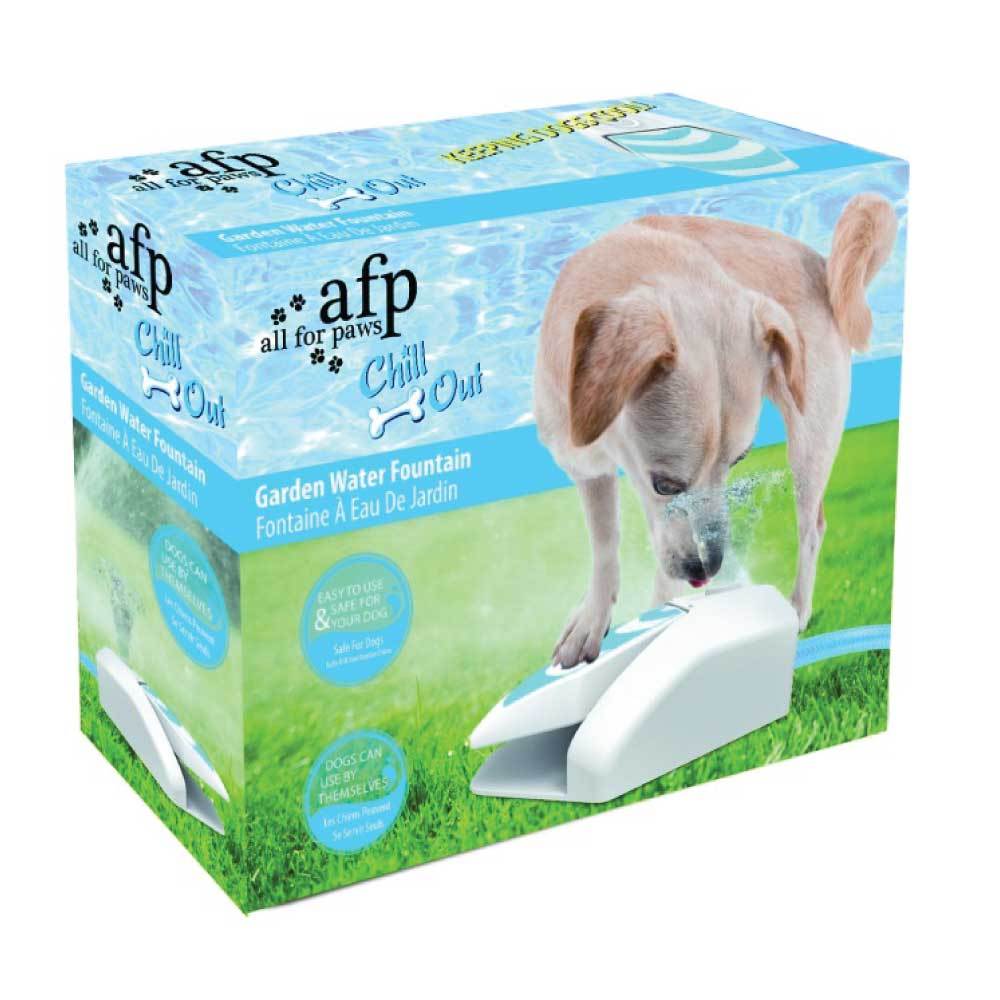 Dog Drinking Water Fountain - Outdoor Push On Pet Sprinkler