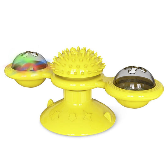 Interactive LED Whirling Windmill Cat Toy